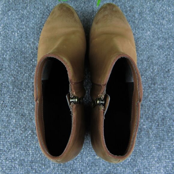 Blondo Waterproof Women Ankle Boots Brown Leather Zip Size 7.5 Medium - Picture 6 of 10